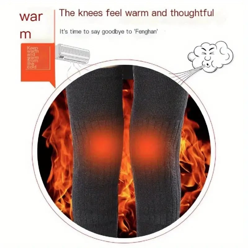 Premium Winter Wool Knee Warmers for Men and Women